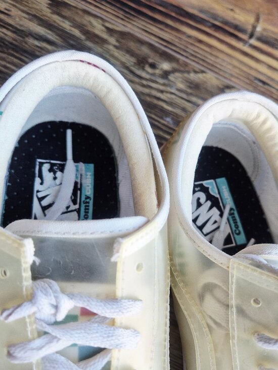 Vans ComfyCush Slip-Skool Checkerboard Multi-Color Sneakers Lace Unisex M9.5 W11 - Picture 9 of 11